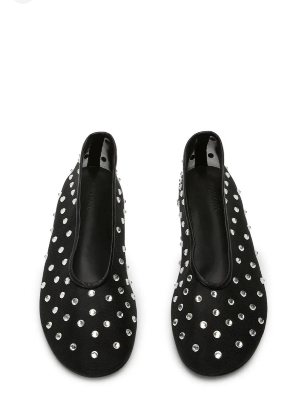 Tony Bianco Black Studded Ballet Flats